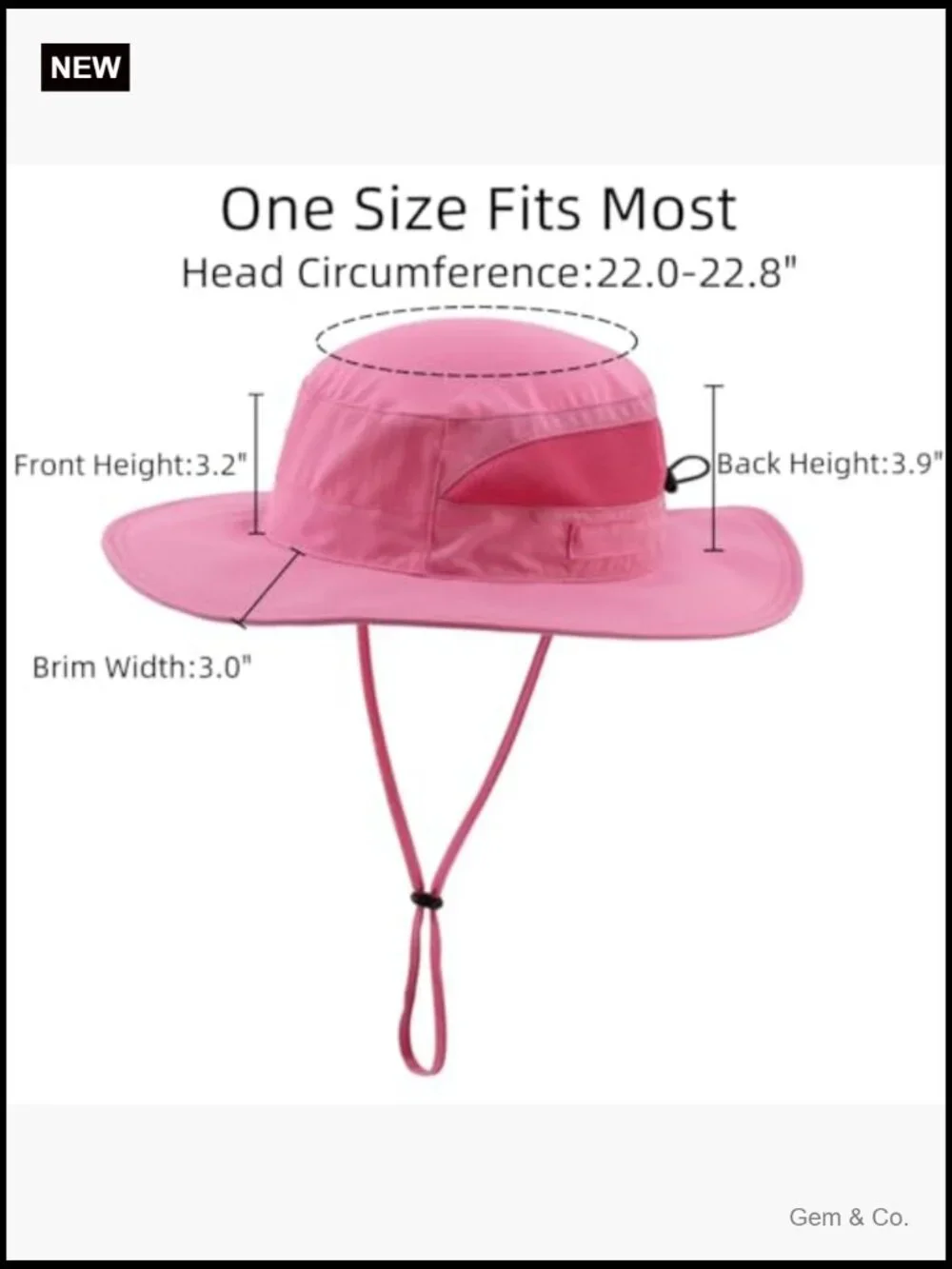 UPF 50+ Sun Hat Wide Brim Bucket Hat for Outdoor Adventures
